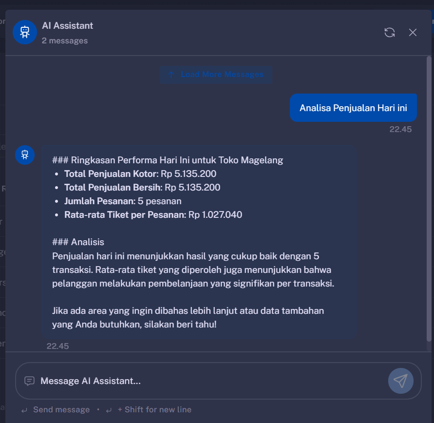 AI Analytics Interface
